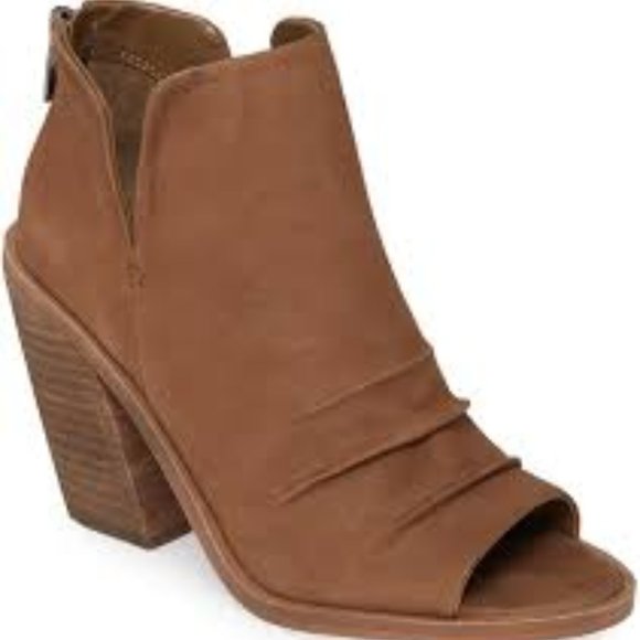 Vince Camuto Shoes - Vince Camuto Kreesi Ruched Leather Peep Toe Bootie